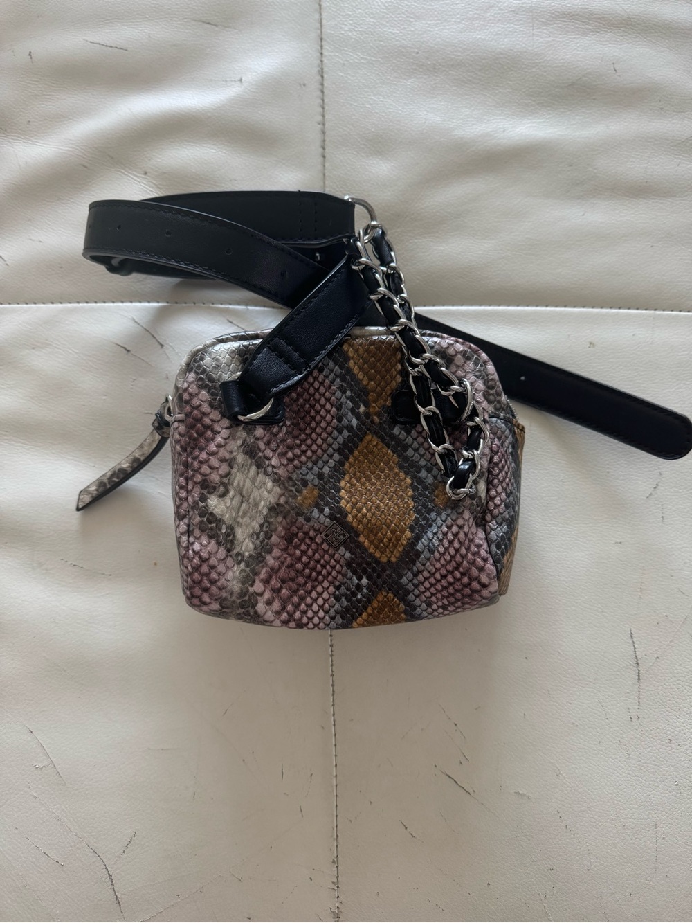 Aldo Snake-Embossed Crossbody or Waist Bag - Picture 4 of 4